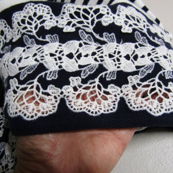 TALBOTS Stripe S Petite PREPPY Nautical Sporty Knit COASTAL Beach Classic Dress - Picture 9 of 12